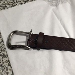 Leather belt
